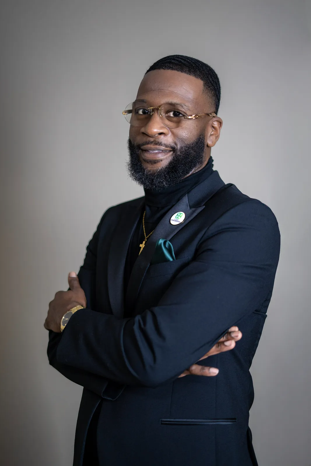 Cornell Headshots - angled arms crossed professional portrait