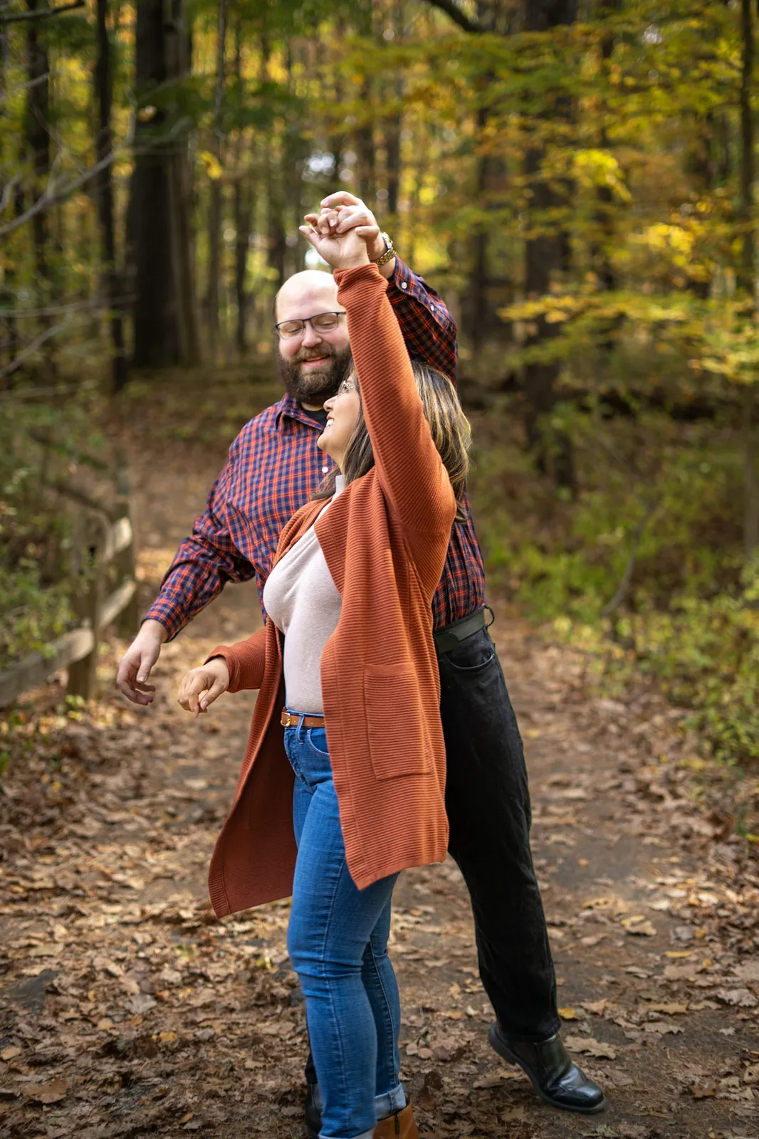 Grace Fall Pictorials couple close portrait smiling together